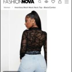 Sheer Black Bodysuit With Asymmetrical Design