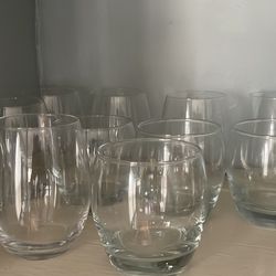 23 Stemless Wine Glasss