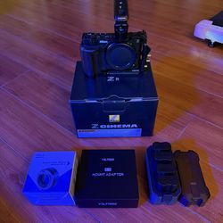 Nikon/Red ZR package: EF & E mounts, 4 OEM batteries and quad charger,