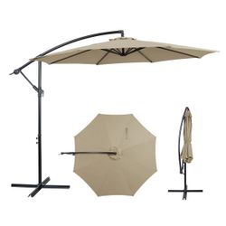 Offset Cantilever Patio Umbrella with Stand