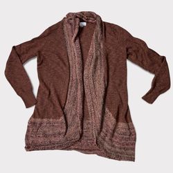 Ponsesa Rust  Brown Cardigan Sweater