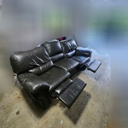 Leather Recliner Couch