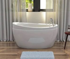 Brand new Empava 59-inch Freestanding Japanese-Style Air Massage Bathtub