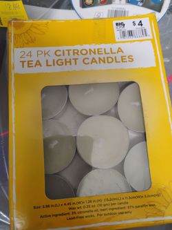 Citronella tea light candles