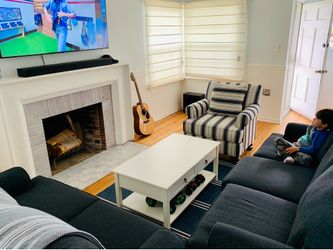 Modern White Coffee Table with Storage | Excellent Condition