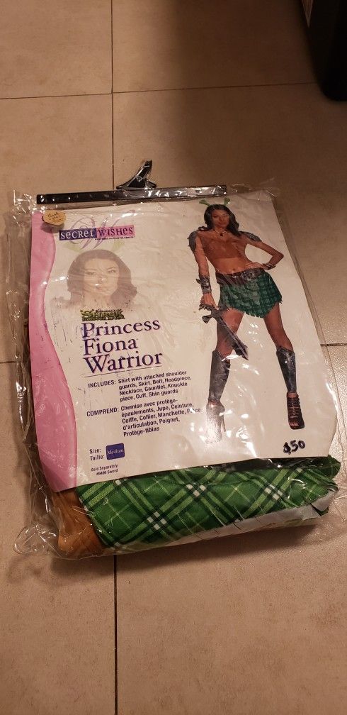 Princess Fiona Warrior Costume For Halloween , Bday Or Any Other Event