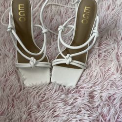 White Modern Heels
