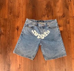 Sp5der Denim Jean Jorts