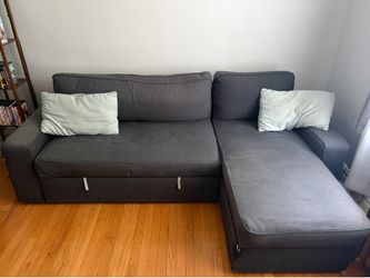 Grey Sectional Couch with Storage