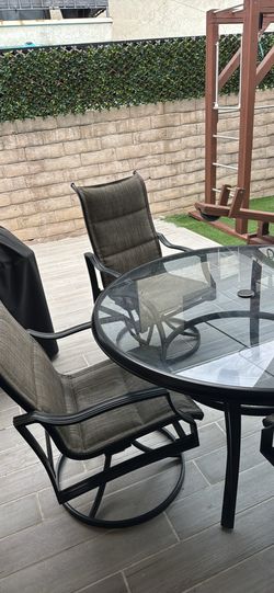 Hampton Bay 5 piece outdoor dining set furniture