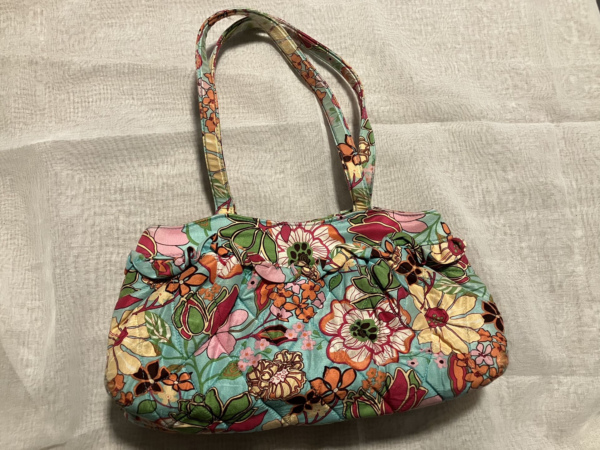 Vera Bradley Tropical Silk Ruffle Purse