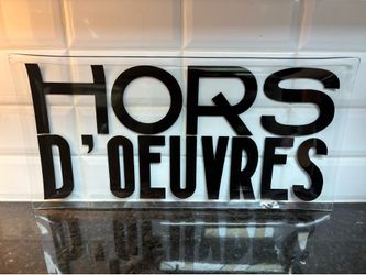 Decorative Hors D’oeuvres Tray