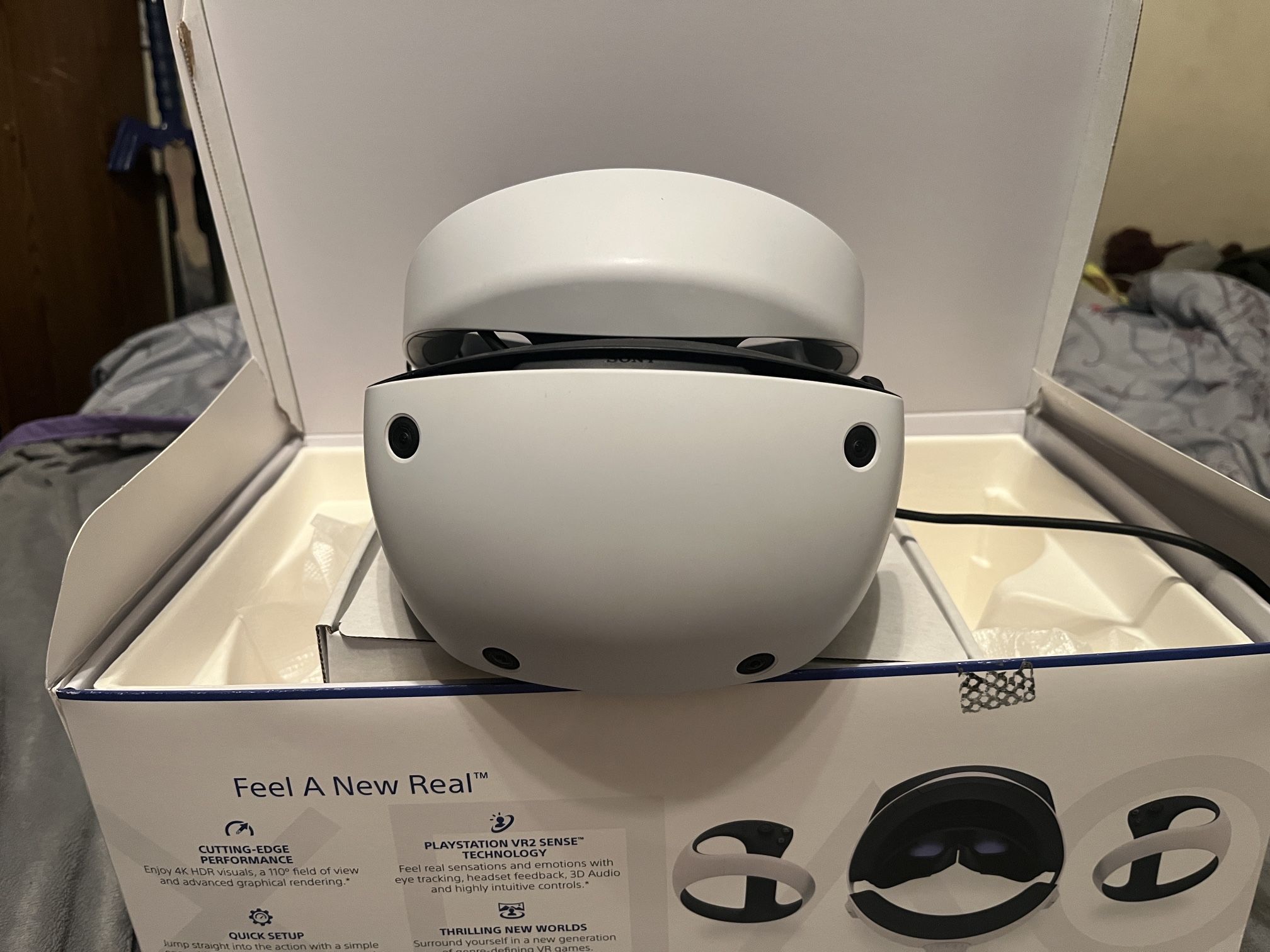 PSVR2 With Controllers And Charging Dock In Original Packaging