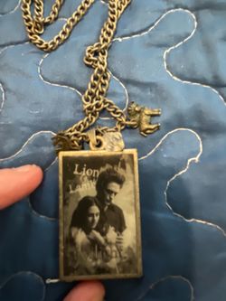 Twilight Lion and Lamb Charm Necklace