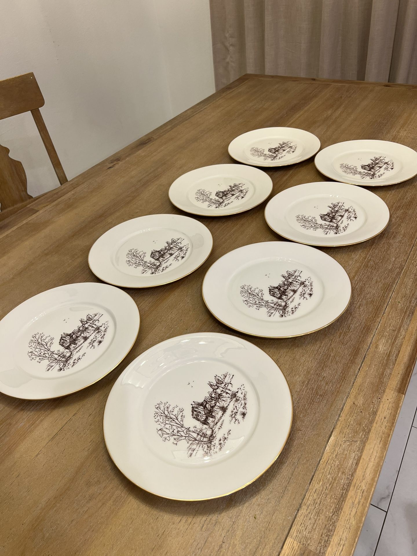8 Gorgeous Unique Rare Find Lenox Dinner Plates 