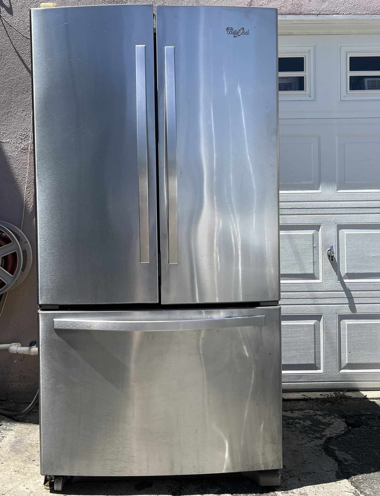 Whirlpool - 25.2 Cu. Ft. French Door Smart Refrigerator with Elevated Deli Drawer - Fingerprint Resistant Stainless Steel
