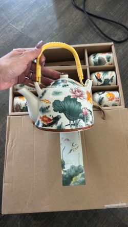 Tea set Japanese Koi