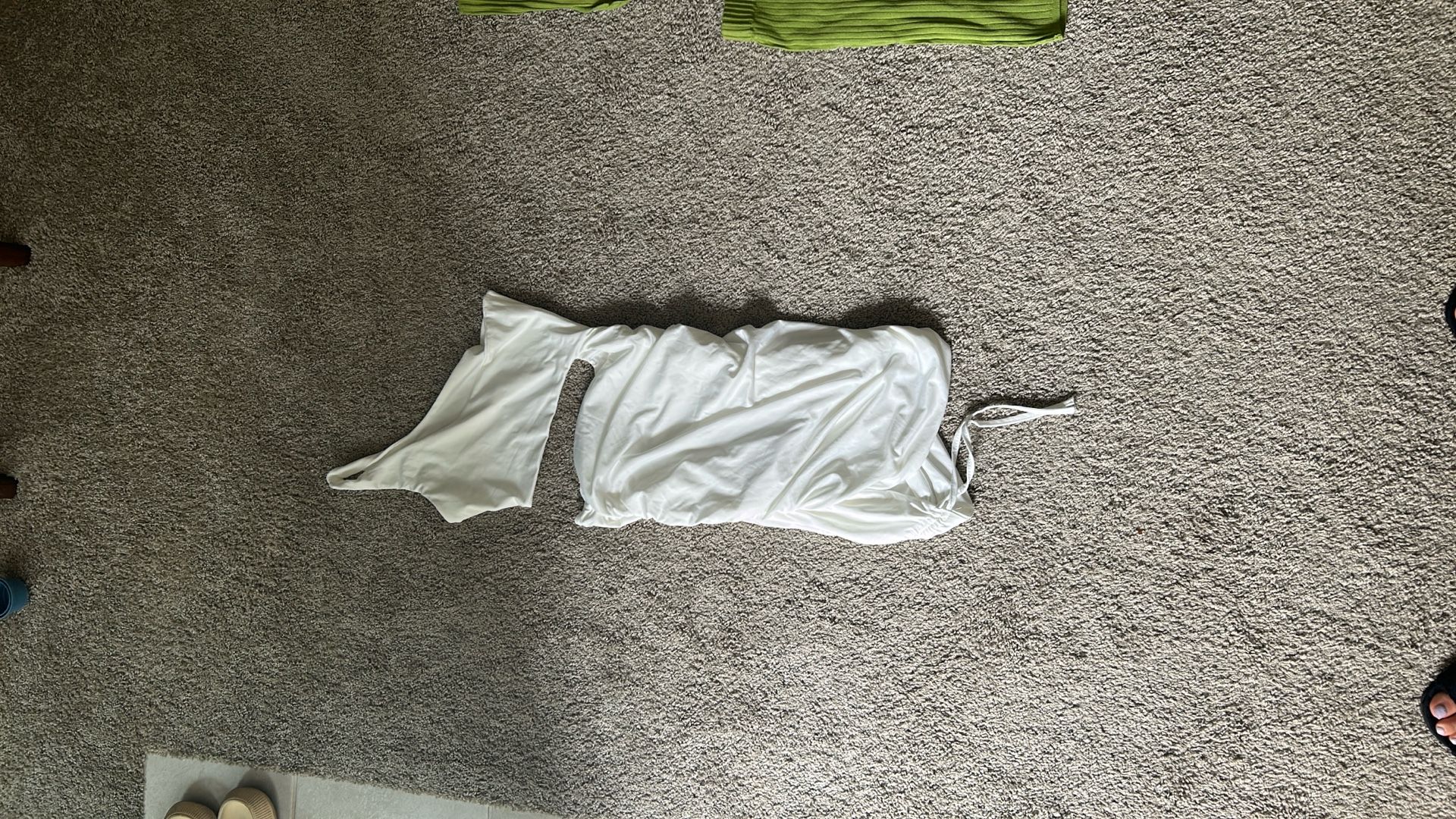 White Dress With Cutout 