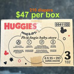 Huggies Snug and dry size 3 jumbo box