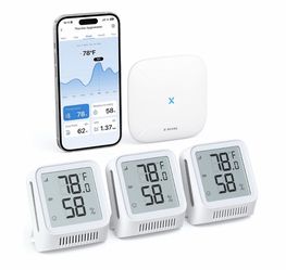 LCD Digital Sensors Track Temp and Humidity with App Alerts and Data Export at No Cost for Home, Basement, and Wine Cellar