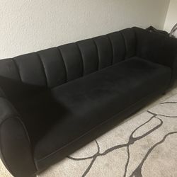 2 Black Sofas 