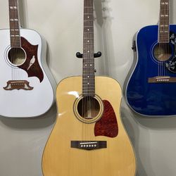 Ibanez Artwood Acoustic Guitar Natural Finish Early 2000’s Build New Strings Mint