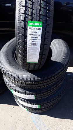St225 75 r15 trailer tires 4new 10ply$220