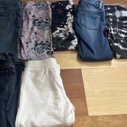 Girls Pants Lot Size 6 Old Navy Cat And Jack