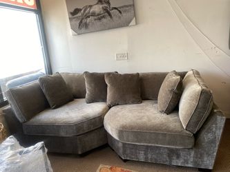 ELEGANT NEW 2PC DEEP FABRIC SOFA
