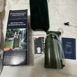 Portable Water Filter, Survival Pump Water Purification