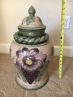 Large decorative kitchen container