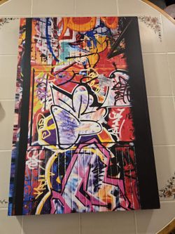 Urban Graffiti & Calligraphy Canvas Art Set (2-Piece)