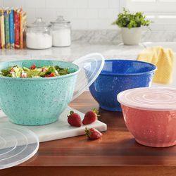  The Pioneer Woman Melamine Mixing Bowls Set with Lids