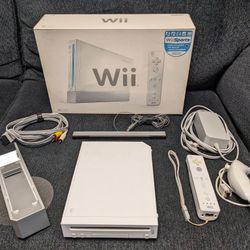 Wii Console, Original Model, Complete in Box CIB, near-mint condition
