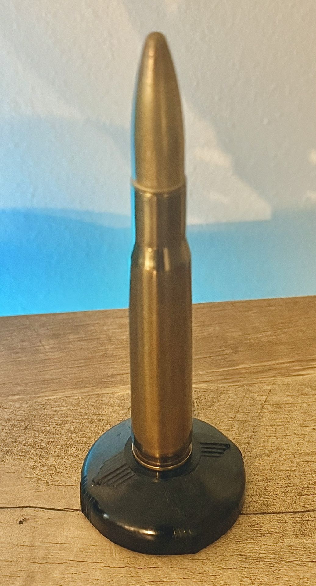 1943- World War II 50mm caliber Bullet Shell Cigarette Lighter, trench art
