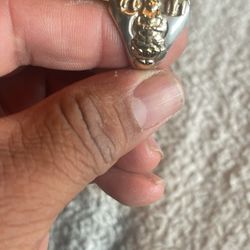 10k Gold/silver Roman Ring 
