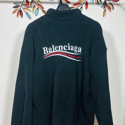BALENCIAGA POLITICAL CAMPAIGN ZIP-UP JACKET !!!