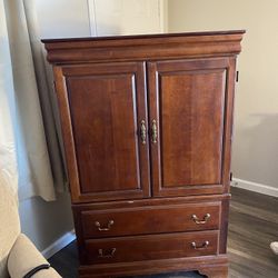 Beautiful Wooden Armoire In Amazing Condition