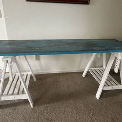 IKEA Height Adjustable Solid Wood Table (see description)