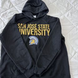 San Jose State Spartans Alumni Champion Hooded Sweatshirt Hoody Hoodie XL Black