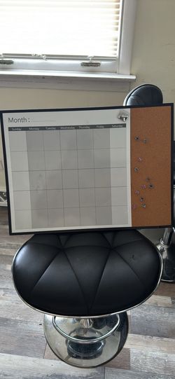 Dry erase calendar