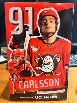 Leo Carlsson Anaheim Ducks 2025 Stadium Giveaway (SGA) Bobblehead