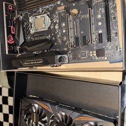 Pc Parts Motherboard, Gtx 1070 Ti , I7 7700k 