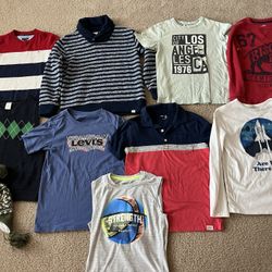 Boys clothes - Sweaters * Vest * Tees * Winter hat - Size M (8)