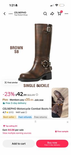Brown riding boots women’s size 71/2