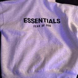 Essentials Fear Of God Hoodie, Grey, Medium 