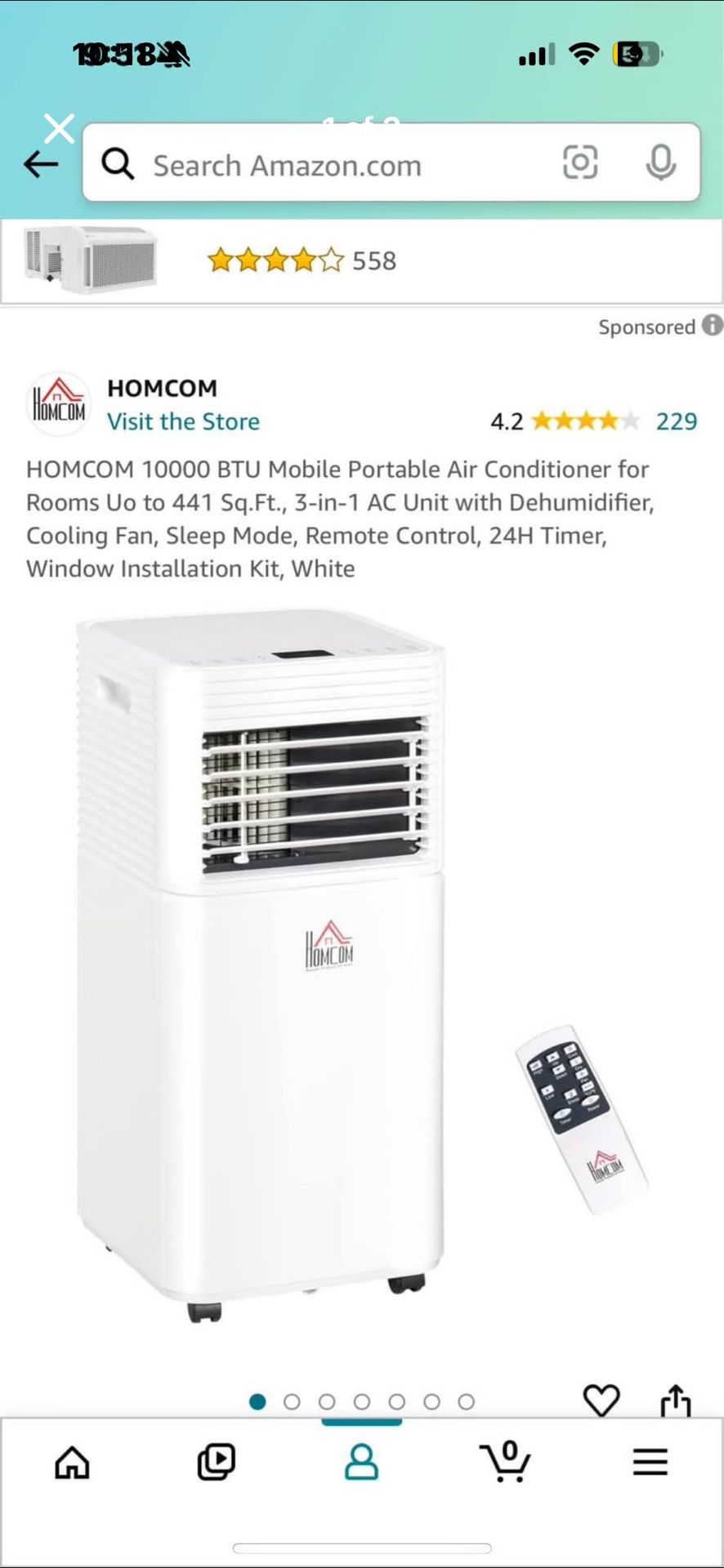 Portable AC Window Unit
