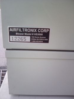 Air purifier airfiltronics hs3000