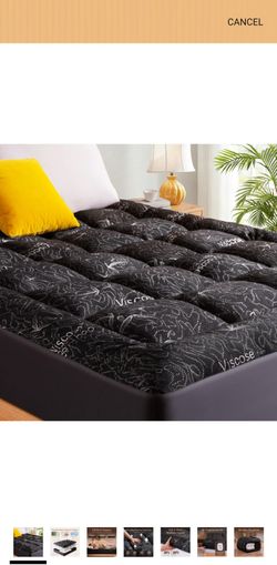 King Mattress Topper, Thick Pillow Top Mattress Pad