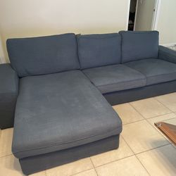Fabric Chaise Sectional Sofa Couch